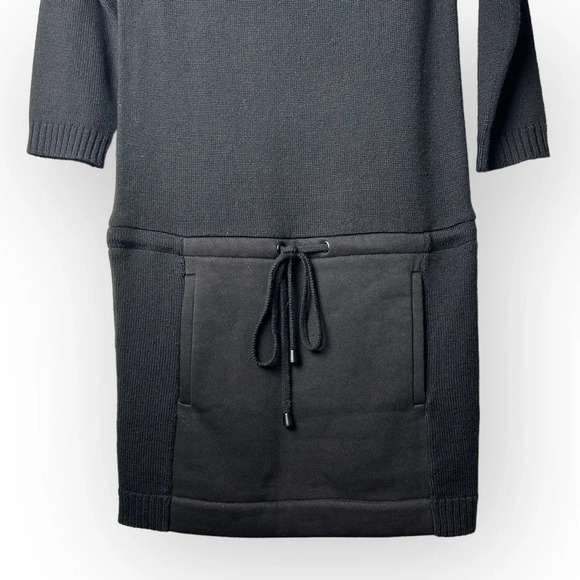 Susana  Monaco Black Elena Knit Hoodie Dress XS - Picture 6 of 9